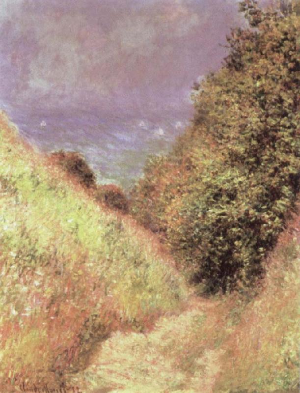 Claude Monet The Path at La Cavee at Pourville Spain oil painting art
